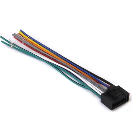 For Kenwood 16 Pin ISO Wiring Harness Connector Car Stereo Radio Cable Plug