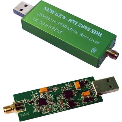 With TCXO temperature compensated crystal oscillator RTL-SDR receiver RTL2382U SDR software radio receiver TXCO