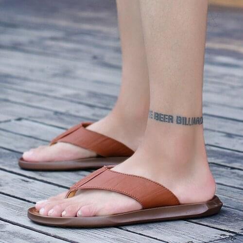 Sandali Uomo Sandals For Men 2020 Sandalias De Verano Para Hombre Sandalia Masculina Playa Summer Cuero Work Casa