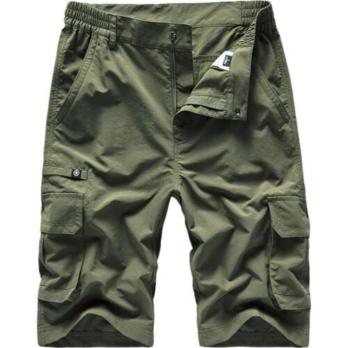 Man Quick-dry Shorts Outdoor Mens Mountaineering Hiking Hunting Fishing Short Pants Overalls Camping Trekking Thin Trousers5XL