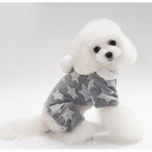 Pet Dog Clothes For Small Dogs Star Home Pajamas Hoodies Clothing for Dog Coat Puppy Outfit Overalls For Dogs Pet Puppy Clothes