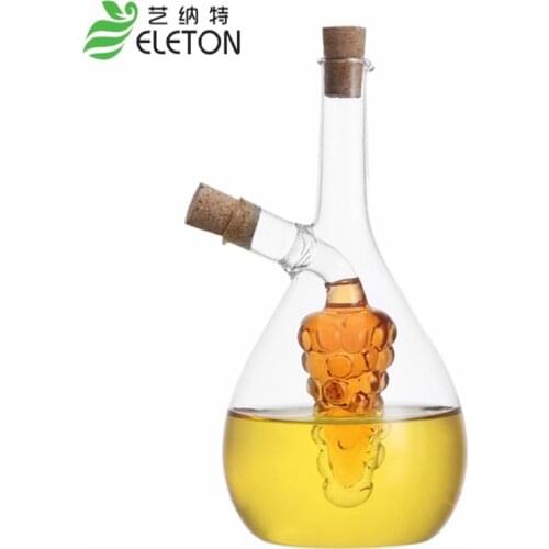 ELETON Environmental protection large oil leak proof glass kitchen seasoning oil vinegar sauce bottle oiler vinegar boats gift