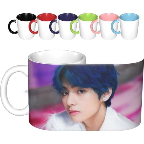 Taehyung-Boy With Luv Ceramic Mugs Coffee Cups Milk Tea Mug Boy With Luv Bwl Persona Map Of The Soul Mots 2019 Kpop Concert