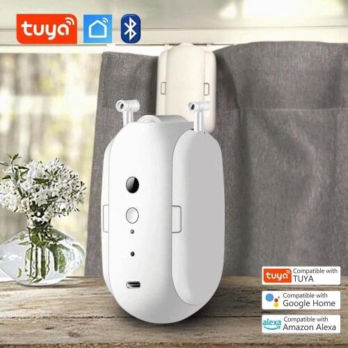 Smart Curtain Driver Smart Home Curtains Tuya Curtain Motor Drive Electr Curtain Robot Rail Curtains Works With Google Home