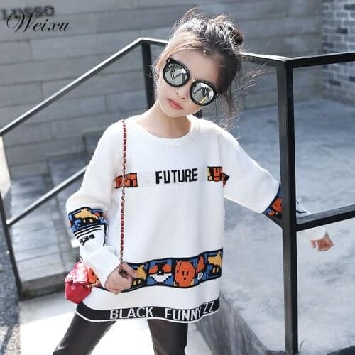 WEIXU Knitted Sweaters For Girls