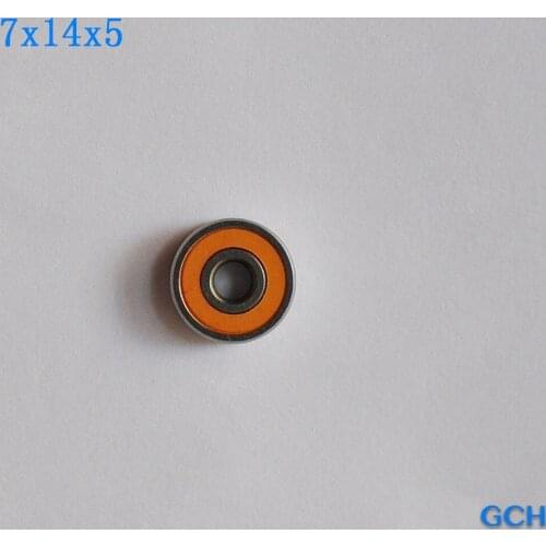 1PC 7X14X5mm SMR147 2OS CB ABEC7 Stainless Steel Hybrid Ceramic Fishing Reel Bearings By GCH