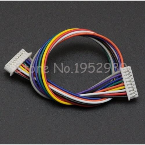 10 PCS 1.25mm Pitch Male Connector Wire 15CM Long 28AWG 2/3/4/5/6/7/8/9/10/11/12 Pin JST Double Housing Colorful Cables