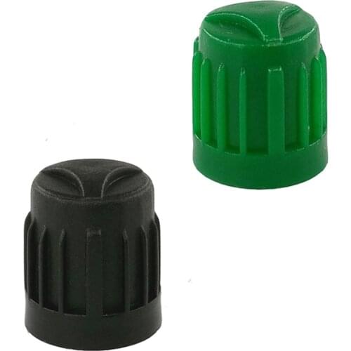 1000pcs Plastic Tire Valve Caps with Rubber O-ring Seal Black Green High Quality Car Tyre Valve Stem Dust Covers Car Accessories