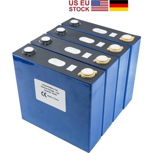 4PCS Grade A 3.2V 120Ah Lithium Iron Phosphate Cell Lifepo4 Battery Cycle 4000 Times Solar 12V 176Ah Not 150AH EU US TAX FREE