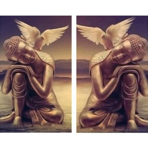 5D DIY Diamond Painting Buddha Diamond Embroidery Full Cross Stitch Needlework Rhinestone Mosaic Home Decor Handmade Gift