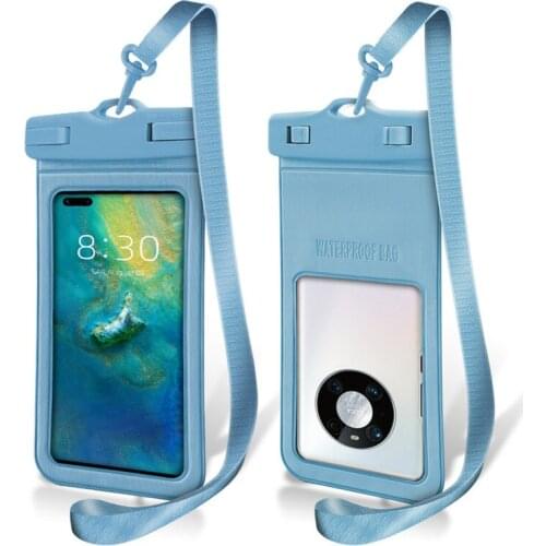 7.2 Inch Big Screen Universal Waterproof Phone Case PVC Clear Mobile Cover Case Water Proof Bag For Diving Swimming Surfing