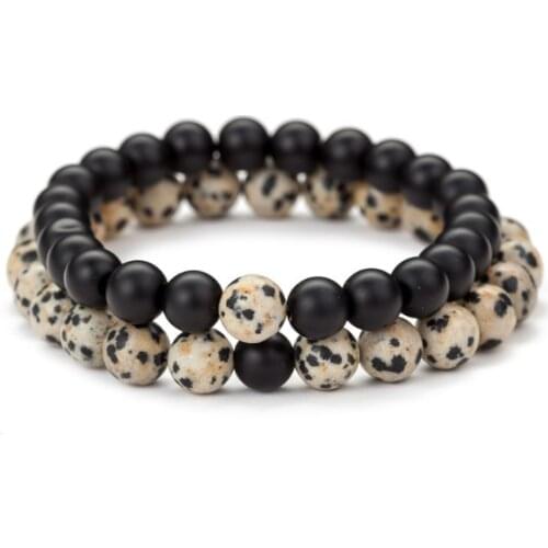 Red orange 8mm bohemian multicolor Agate beads Chakra Reiki Buddha Yoga Bracelet elastic adjustable Volcanic Stone Bangles cfb34