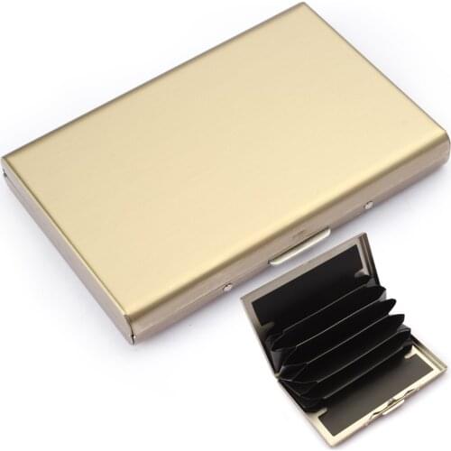 Metal Credit Card Holder Anti-theft RFID Wallet Business Cards Protection Case Men Women Cards Fashion Bags Money