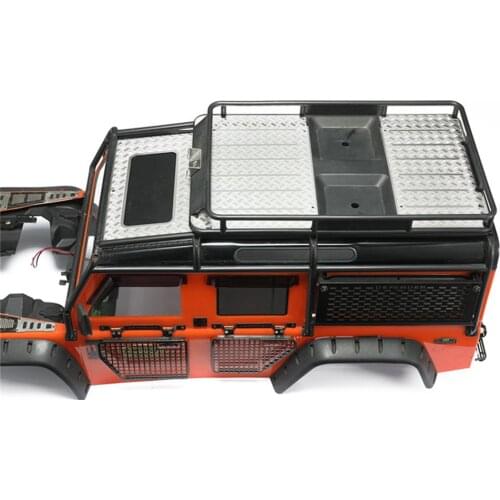 Roof Luggage Rack Decoration Anti-skid Plate for TRAXXAS TRX4 Defender 1/10 RC Car Upgrade Parts Metal Plate