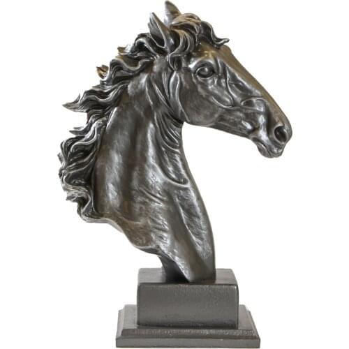Horse Head Sculpture Trinket Silver