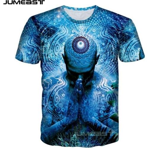 Jumeast Brand Men Women 3D Printed T-Shirt Buddha Harajuku Short Sleeve New Fashion Summer T Shirt Sport Pullover