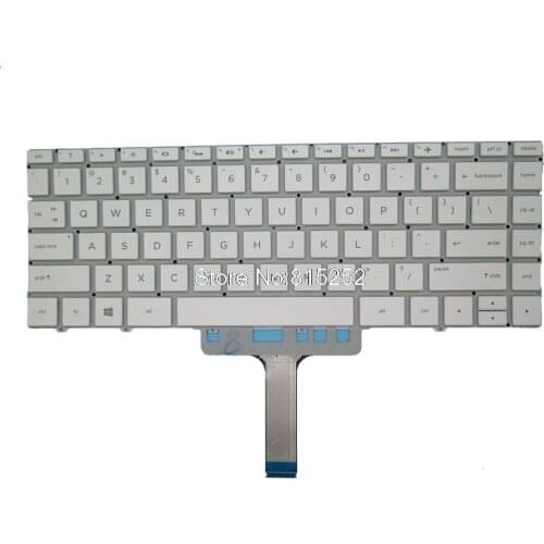 Laptop US Keyboard For HP 13-AF000 13-AF500TU 13-AF519TU 13-AF095TU 102-17L83LHA01C 17L8UX183400XX With Backlit White L04544-001