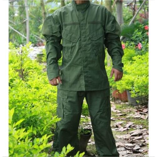 USMC US Army Olive Drab OD BDU Uniform Set War Game Tactical Combat Shirt +Pants Ghillie Suits