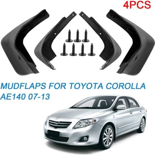 LEEPEE Car Mud Flaps Mud Flap Car 4Pcs/set Fender Splash Guards Front Rear Mudguards For Toyota Corolla AE140 2007-2013
