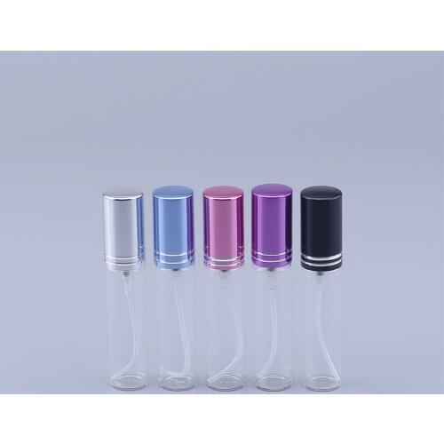 Refillable Bottles Travel Transparent Glass Perfume Atomizer Empty colour Spray Bottle 10ml Toxic Free Safe Dropship 200cs