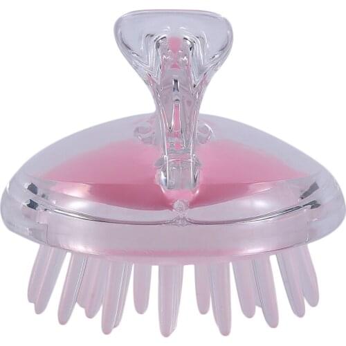 Fashion Hair Shampoo Brush Comb Massager Comb Elastic Cleaning Head Scalp Hairbrushes Silicone Plastic Bath Comb Hot Sale