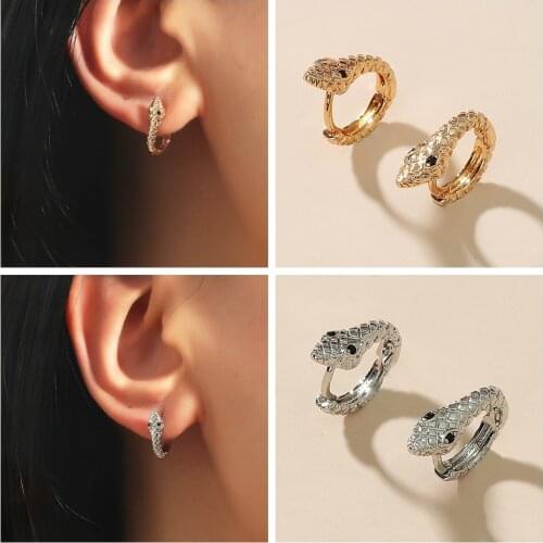Fashion Simple Snake Clip Earrings For Women Girls Cute Pearl Cubic Zirconia Ear Cuff Clip Without Piercing Jewerly