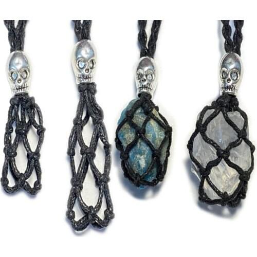 New Hot Sale Pure Handmade Weaving Retro Empty Stone Holder Necklace Cord Durable Adjustable Replacement Necklace Rope