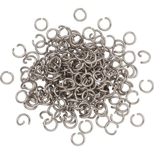 1000pcs 304 Stainless Steel Jump Rings Open Jump Rings for Jewelry Making DIY Bracelet Necklace Accessories