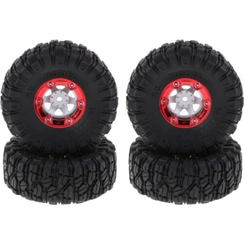 1:12 RC Truck Crawlers 100mm Rubber Tires Tyres with Wheel Hex 4X for Wltoys 12428 12423 FY01 FY02 FY03
