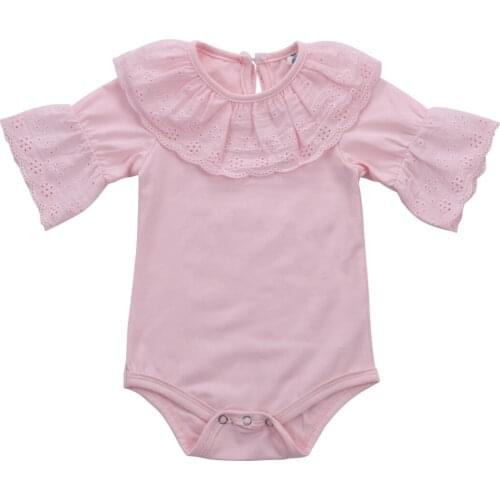 2021 Baby Girl Clothes Lace Toddler Newborn Cotton Playsuit Romper Jumpsuit Outfit Clothes Costume