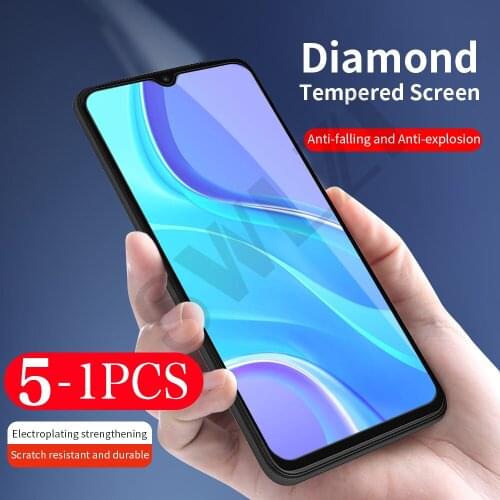 5-1Pcs full cover on the tempered glass for Redmi note 8 8T pro phone screen protector 7 7s protective film smartphone