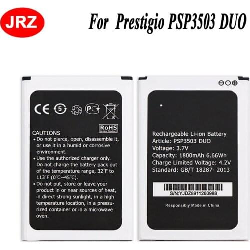 JRZ For Prestigio Wize C3 PSP3503 DUO PSP 3503 Phone Battery 1800mAh Hight Quality 3.7V Top Quality Replacement Batteries