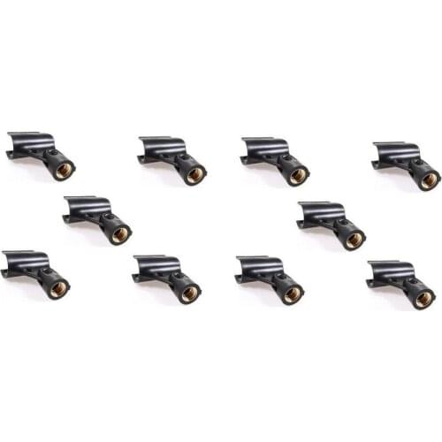 Bolymic 10 PCS microphone clips stand mount holder for shure SM57 58A 57A Wired Microphone NEW