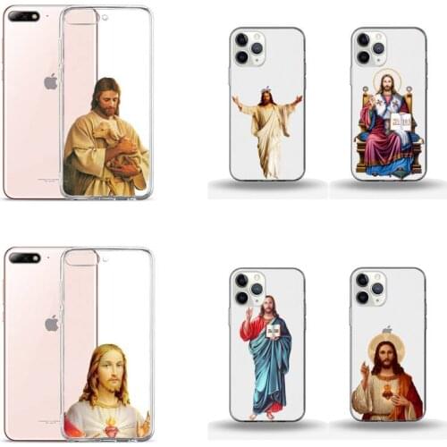 Faith Christian Religious Jesus 1 Phone Case Transparent for iPhone 6 7 8 11 12 s mini pro X XS XR MAX Plus protective funda