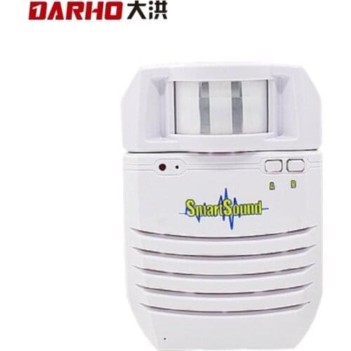 Darho Powered Lithium Battery Support SD Card Playback Bell Voice Reminder Recordable Sound Speaker Welcome Chime
