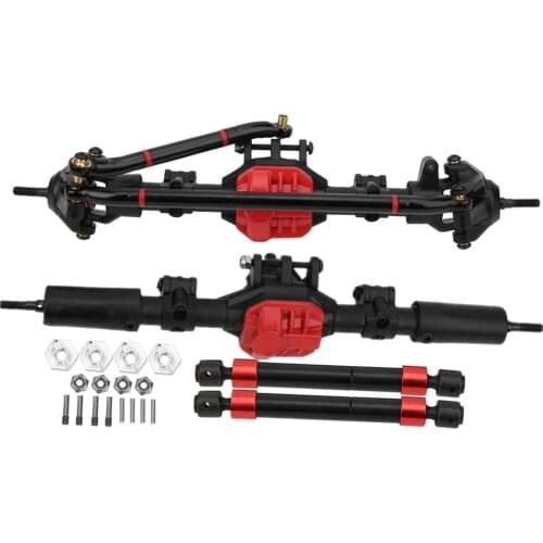 Front and Rear Bridge Axle Set for Axial SCX10 90046 1:10 Scale RC Crawler Electric Toy Hobby Model Spare Replacement Parts