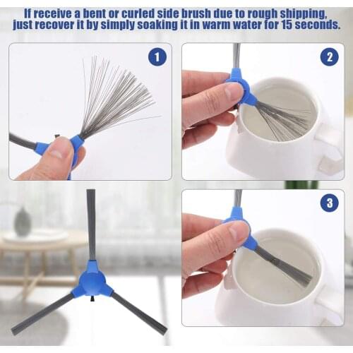 Hair Side brush Carpets Replacement Set For Tesvor X500 X500pro V300 Orfeld X503 Ziglint D5