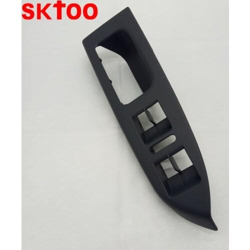 LHD Door Handle Trim Dark Gray LEFT Master Window Switch Panel Bezel 1T1 867 371 For VW Volkswagen Touran 2003-2016