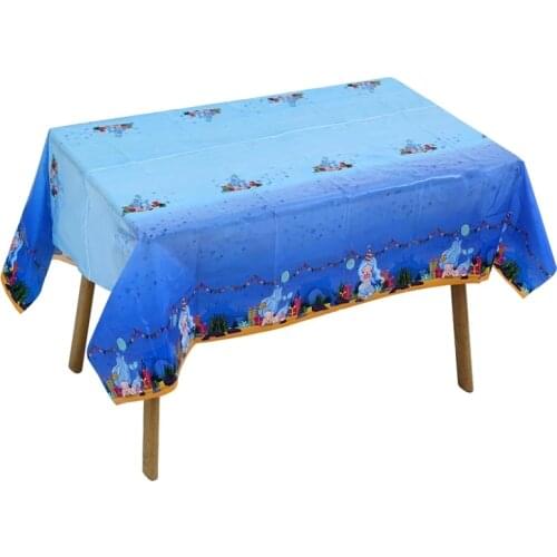 Mermaid Birthday Party Decorations Mermaid Theme Disposable Tablecloth Baby Shower Party Decor Supplies Kids Favors