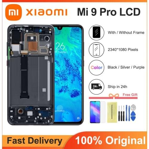 Original 6.39'' LCD For Xiaomi Mi 9 Pro LCD Display Touch Screen Digitizer Assembly with frame For MI 9 Pro Display