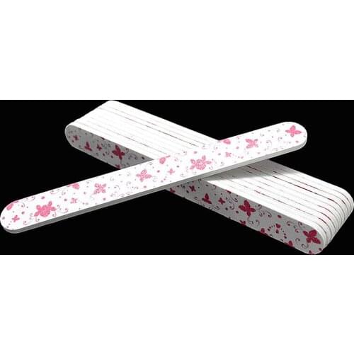 New 10pcs/lot Nail File Buffer Lime a Ongles Sponge Polishing Pilniczek Do Paznokci Ezflow Nail Set Tips Double Sides Files