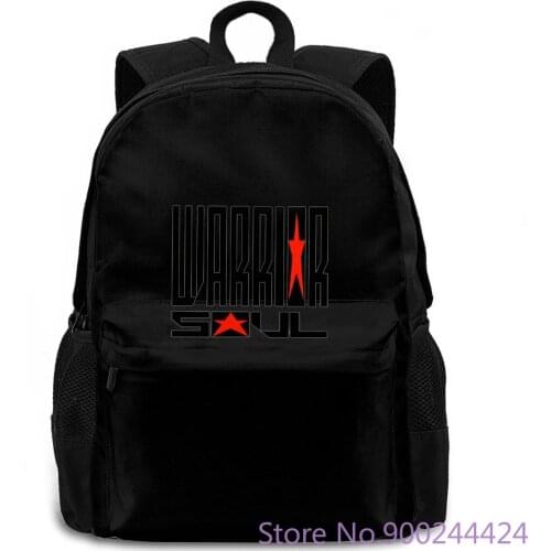 Warrior Soul Hard Rock Band White M L Brand Male Slim Fit women men backpack laptop travel school adult student