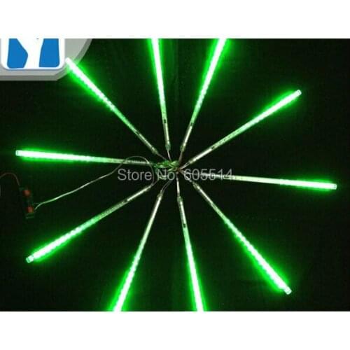 [Seven neon]Free shipping AC110-220V 3meters 10pcs/set 10W 30cm long 36leds/pcs 3528led smd green led meteor tube light