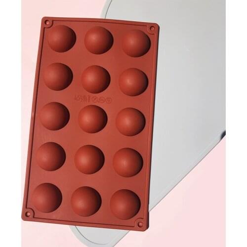 Random Color Round Shape Cake Mold Brown Half Ball Sphere Silicone Mold For Chocolate Dessert Mould DIY Decorating Cake