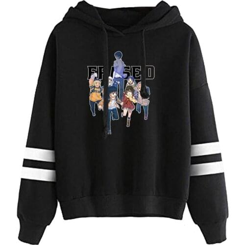 Boku dake ga Inai Machi Cartoon Tv Hoodies Sweatshirt Parallel Bars Long Sleeve Streetwear Women men Casual Pullovers