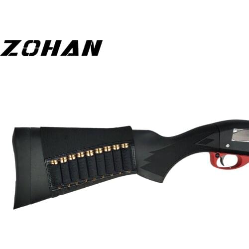 ZOHAN 9 Rounds Tactical Rifle Buttstock Shell Holder Stock Cartridge Holder Ammo Carrier Bullet Pouch Hunting Accessory