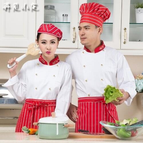 Hotel Chef Uniform Long Sleeved Bakers Uniform Plus Size Kitchen Work Clothes Breathable Fabrics,Chef Top Jackets B-5596