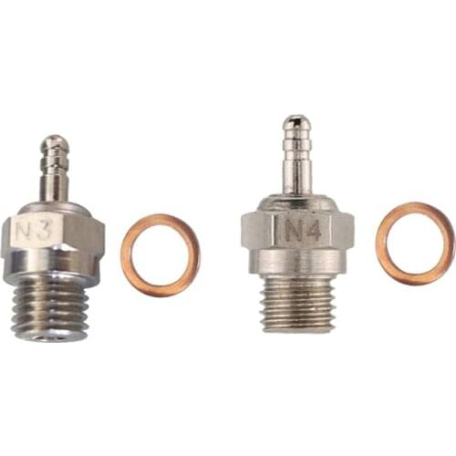 HUYU Universal No. 8 Spark Plug Glow Plug N3 N4 Original Accessories Nozzle Engine Engine Parts Replace OS Hot Glow Plug