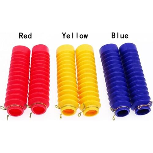 2 Pcs Universal Motorcycle Front Fork Shock Absorber Dust Cover High Quality Rubber Dust Proof Sleeve With 3 Colors Selection