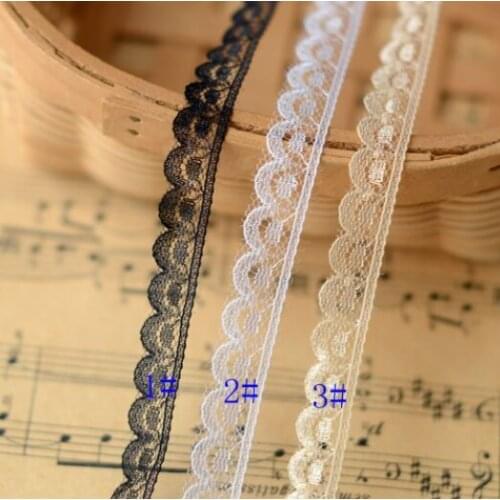 10 Meters Embroidered Lace Fabric White Skin Color Lace Trim Ribbon DIY Garment Sewing Handmade Craft Accessories